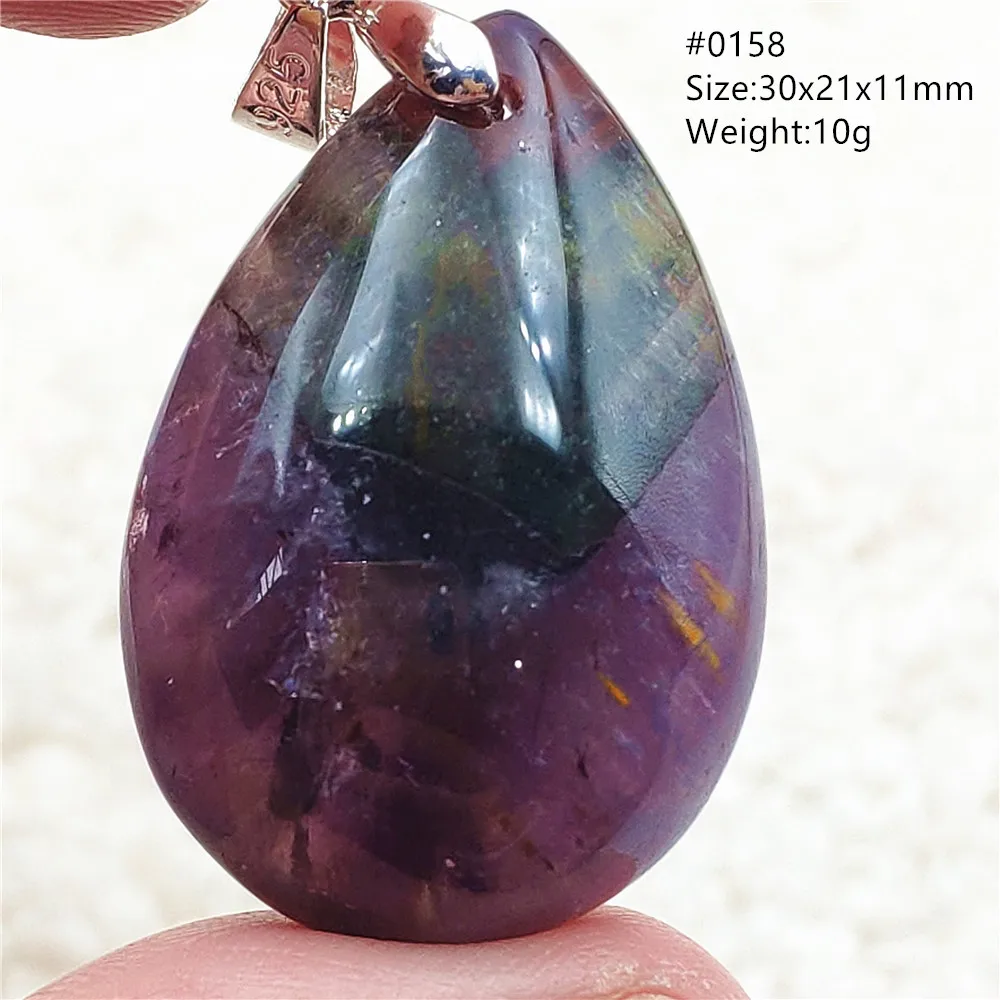 Auralite 23 Cacoxenite Purple Crystal Pendant