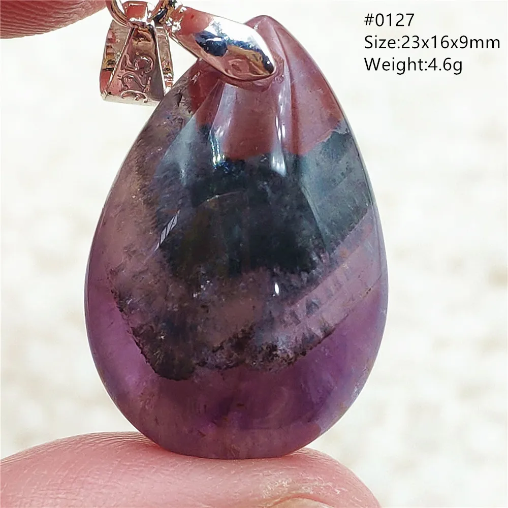 Auralite 23 Cacoxenite Purple Crystal Pendant