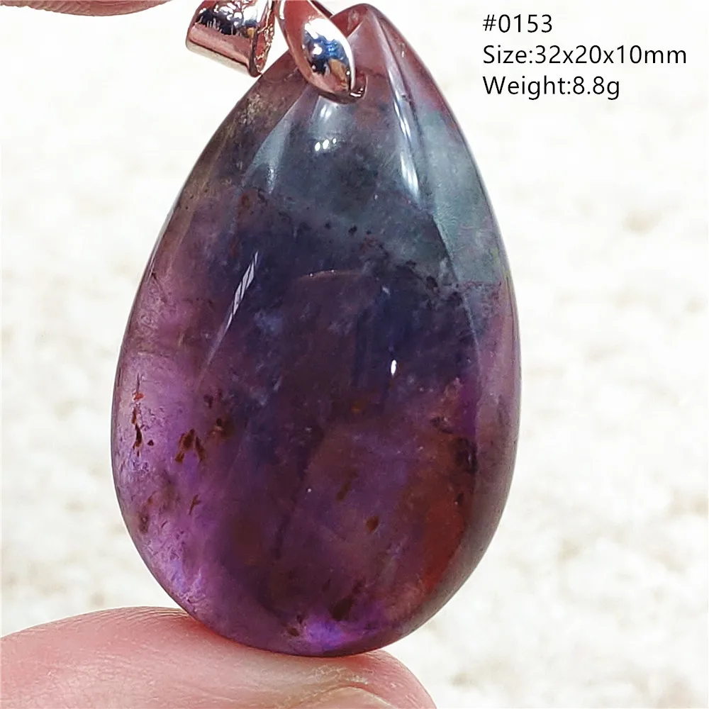 Auralite 23 Cacoxenite Purple Crystal Pendant