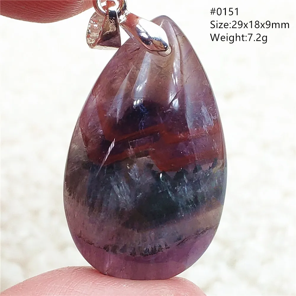 Auralite 23 Cacoxenite Purple Crystal Pendant