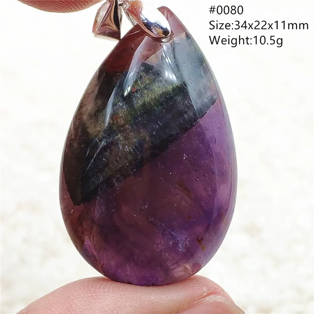 Auralite 23 Cacoxenite Purple Crystal Pendant