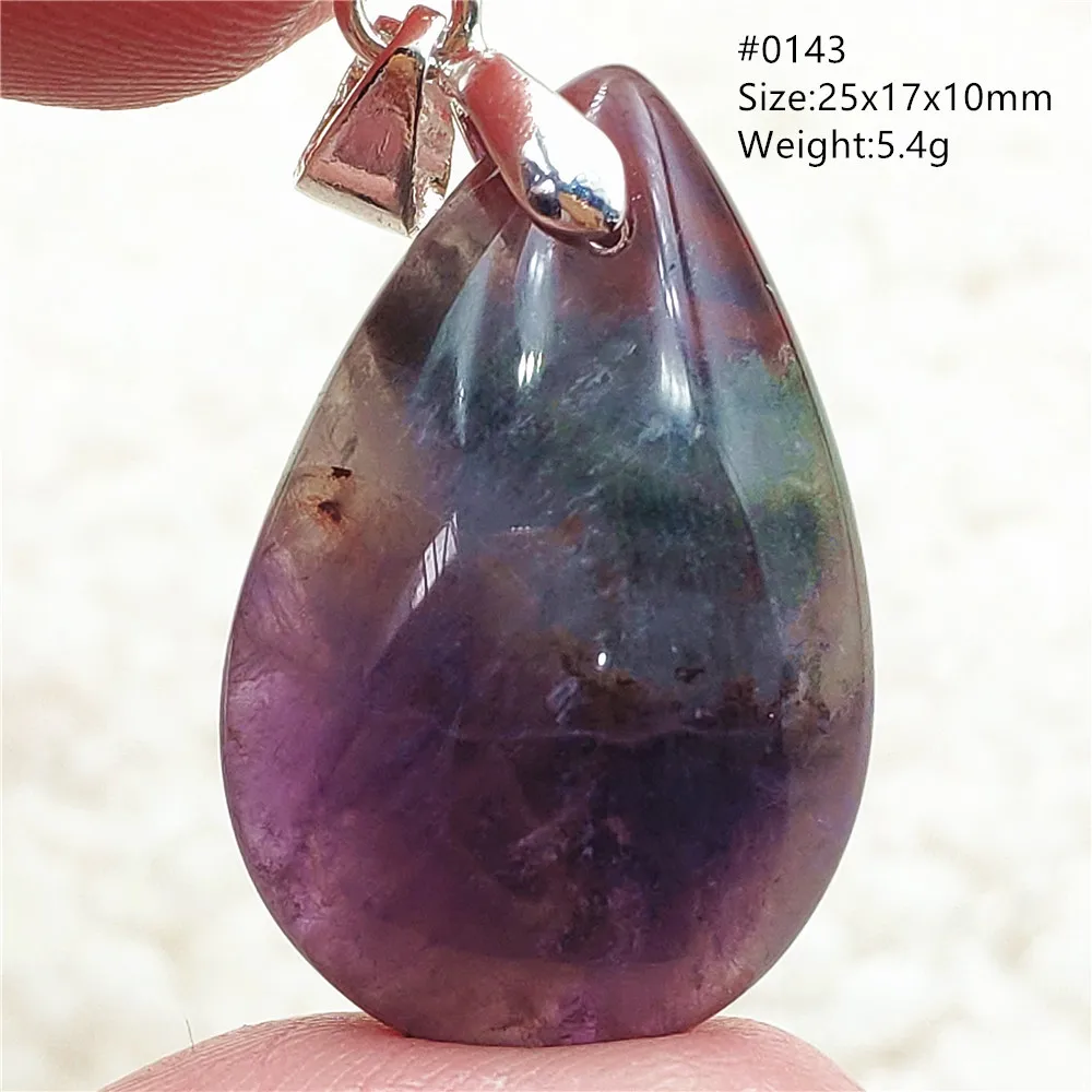 Auralite 23 Cacoxenite Purple Crystal Pendant