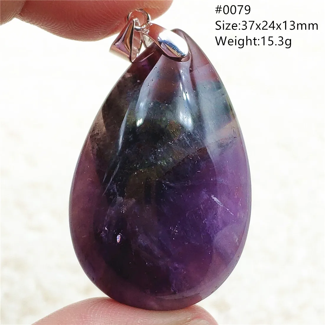 Auralite 23 Cacoxenite Purple Crystal Pendant - Image 20