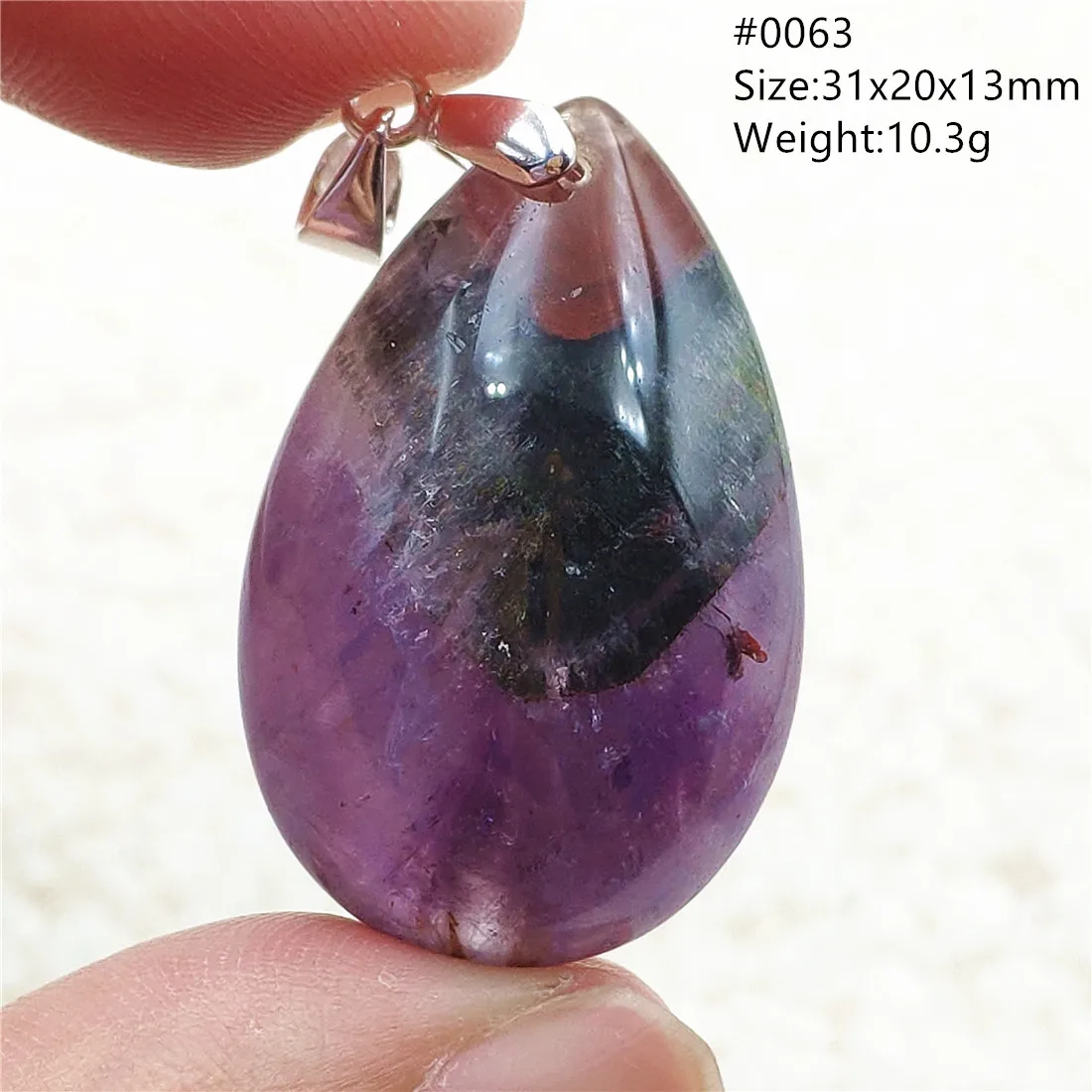 Auralite 23 Cacoxenite Purple Crystal Pendant - Image 19