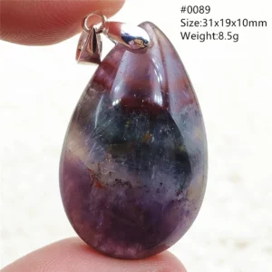 Auralite 23 Cacoxenite Purple Crystal Pendant - Image 18