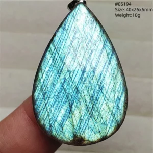 Rainbow Flash Purple Labradorite Pendant Necklace - Image 57