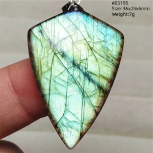 Rainbow Flash Purple Labradorite Pendant Necklace - Image 60