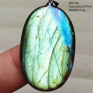 Rainbow Flash Purple Labradorite Pendant Necklace - Image 61