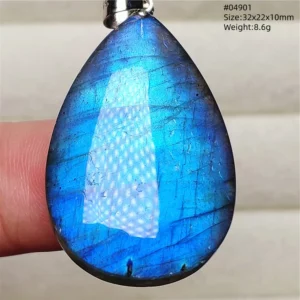 Rare Purple & Blue Labradorite Pendant, Women & Men - Image 41