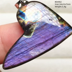Rare Purple & Blue Labradorite Pendant, Women & Men - Image 43