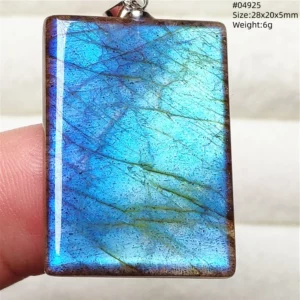 Rare Purple & Blue Labradorite Pendant, Women & Men - Image 12