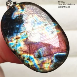 Rare Purple & Blue Labradorite Pendant, Women & Men - Image 31
