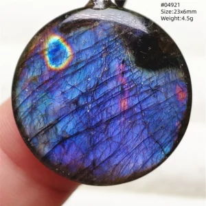 Rare Purple & Blue Labradorite Pendant, Women & Men - Image 4