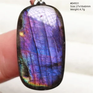 Rare Purple & Blue Labradorite Pendant, Women & Men - Image 1