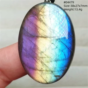 Rare Purple & Blue Labradorite Pendant, Women & Men - Image 5