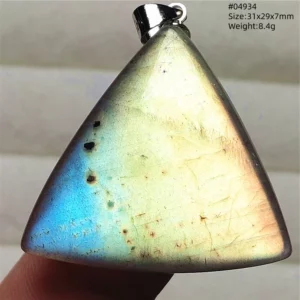 Rare Purple & Blue Labradorite Pendant, Women & Men - Image 19