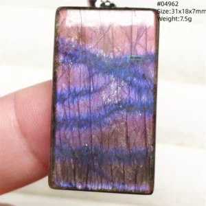 Rare Purple & Blue Labradorite Pendant, Women & Men - Image 39