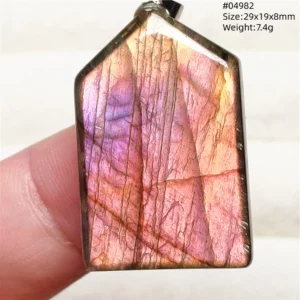 Rare Purple & Blue Labradorite Pendant, Women & Men - Image 17