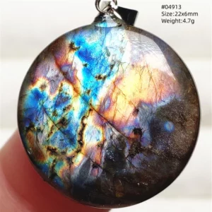 Rare Purple & Blue Labradorite Pendant, Women & Men - Image 34