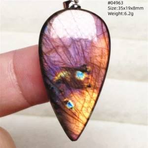 Rare Purple & Blue Labradorite Pendant, Women & Men - Image 40