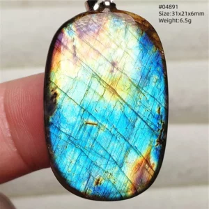 Purple Labradorite Pendant, Rare Natural Stone Necklace - Image 24