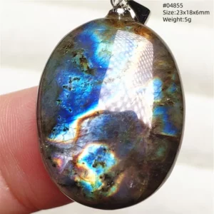 Purple Labradorite Pendant, Rare Natural Stone Necklace - Image 63