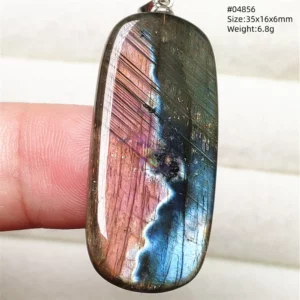 Purple Labradorite Pendant, Rare Natural Stone Necklace - Image 61