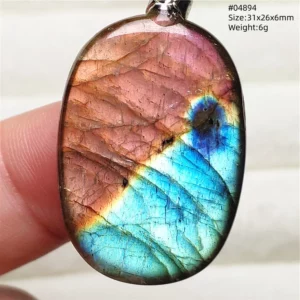 Purple Labradorite Pendant, Rare Natural Stone Necklace - Image 27