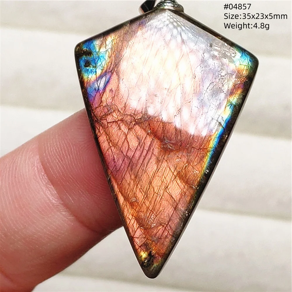 Purple Labradorite Pendant, Rare Natural Stone Necklace