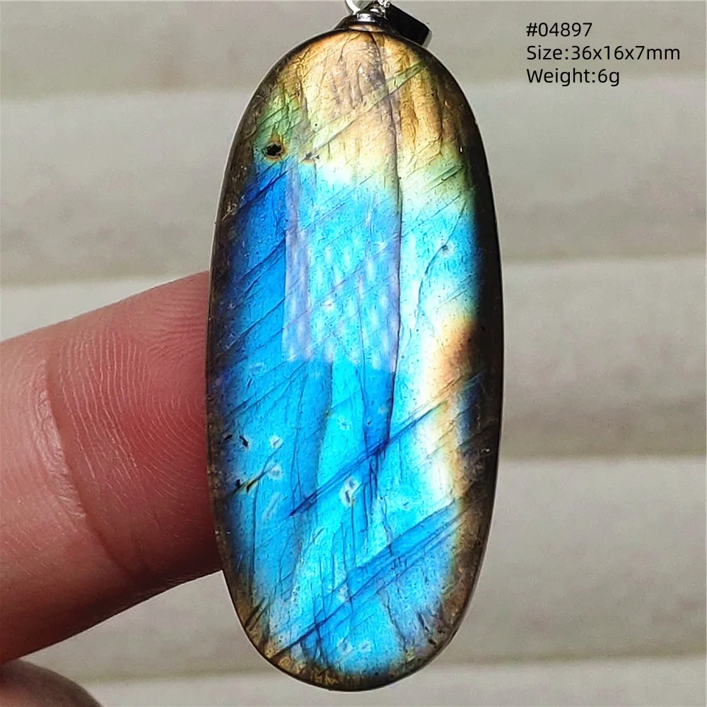 Purple Labradorite Pendant, Rare Natural Stone Necklace