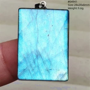 Purple Labradorite Pendant, Rare Natural Stone Necklace - Image 70