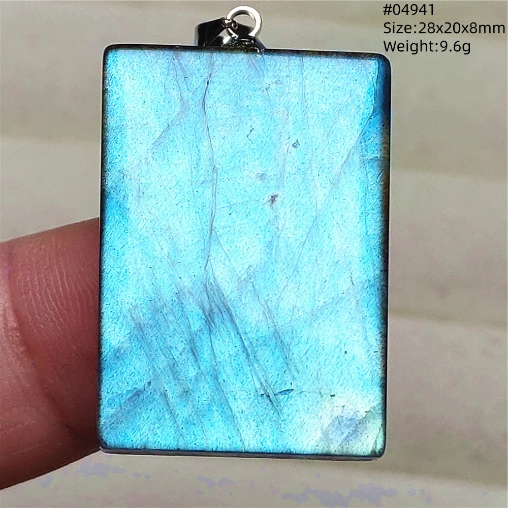 Purple Labradorite Pendant, Rare Natural Stone Necklace