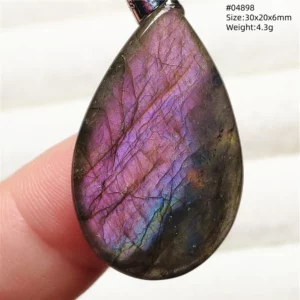 Purple Labradorite Pendant, Rare Natural Stone Necklace - Image 20