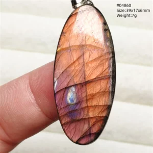 Purple Labradorite Pendant, Rare Natural Stone Necklace - Image 36