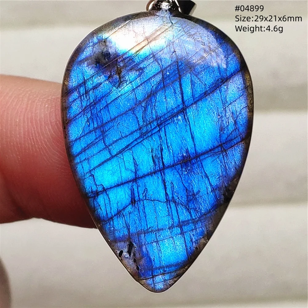 Purple Labradorite Pendant, Rare Natural Stone Necklace