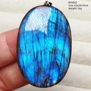 Purple Labradorite Pendant, Rare Natural Stone Necklace - Image 72