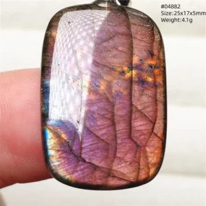 Purple Labradorite Pendant, Rare Natural Stone Necklace - Image 23
