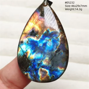 Purple Labradorite Pendant, Rare Natural Stone Necklace - Image 60