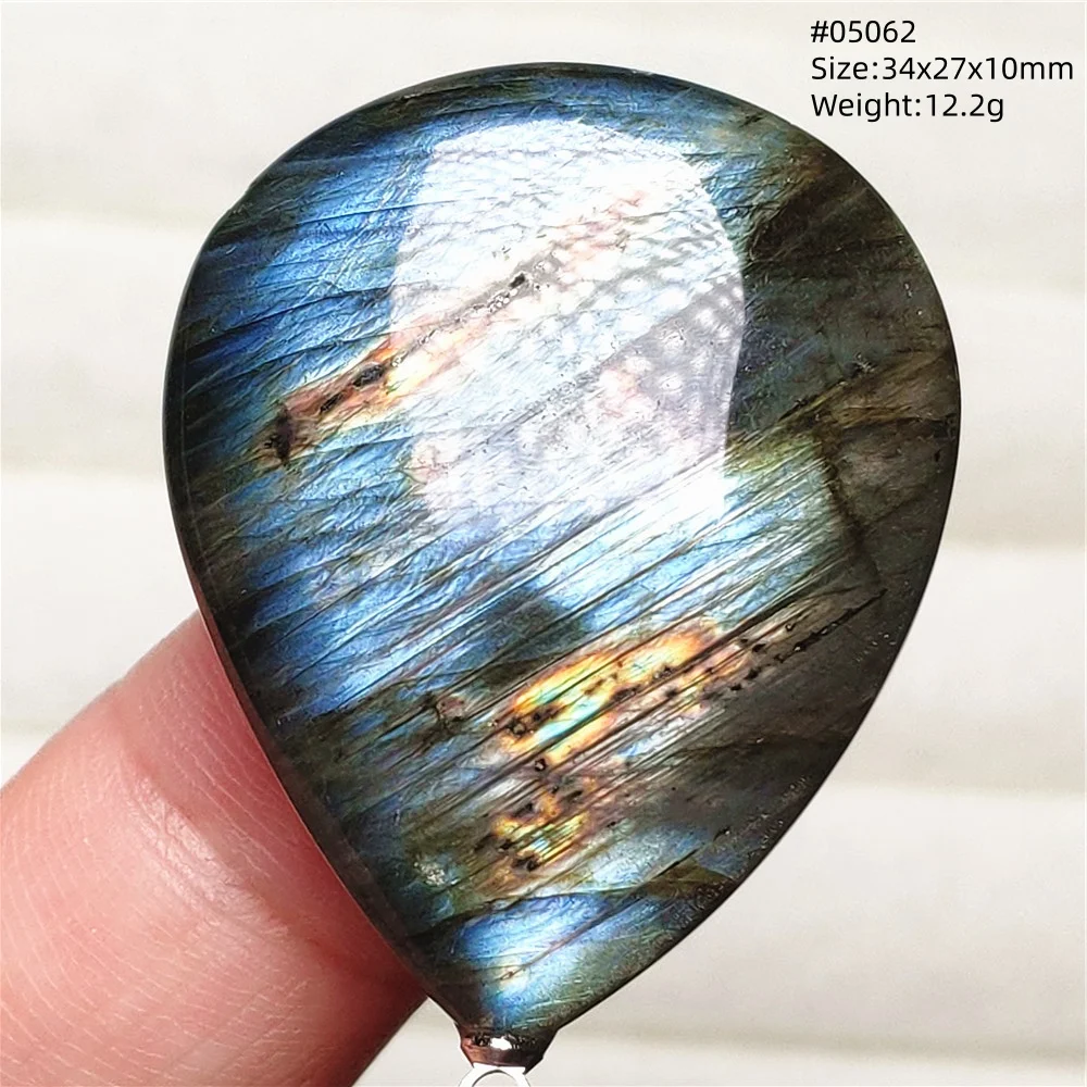 Purple Labradorite Pendant, Rare Natural Stone Necklace