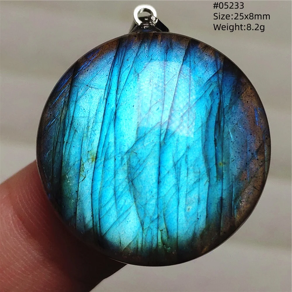 Purple Labradorite Pendant, Rare Natural Stone Necklace