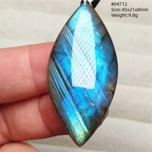Purple Labradorite Water Drop Pendant with Gold Flash - Image 60