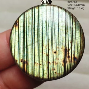 Purple Labradorite Water Drop Pendant with Gold Flash - Image 62