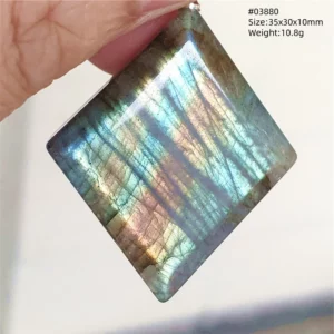 Purple Labradorite Water Drop Pendant with Gold Flash - Image 57