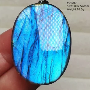 Purple Labradorite Water Drop Pendant with Gold Flash - Image 52