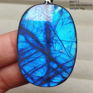 Purple Labradorite Water Drop Pendant with Gold Flash - Image 48