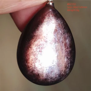 Purple Lepidolite & Red Tourmaline Flash Pendant Necklace - Image 22
