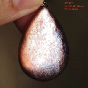 Purple Lepidolite & Red Tourmaline Flash Pendant Necklace - Image 11
