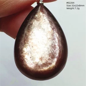 Purple Lepidolite & Red Tourmaline Flash Pendant Necklace - Image 48