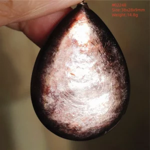 Natural Lepidolite, Red Tourmaline & Clear Quartz Pendant - Image 41