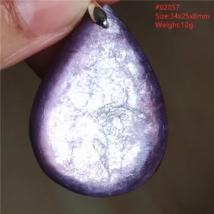 Natural Lepidolite, Red Tourmaline & Clear Quartz Pendant - Image 58